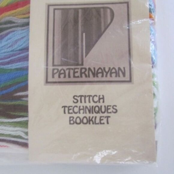 Vintage Needlepoint Kit Animals Hot Air Balloon Paternayan Embroidery Tapestry - Picture 2 of 10